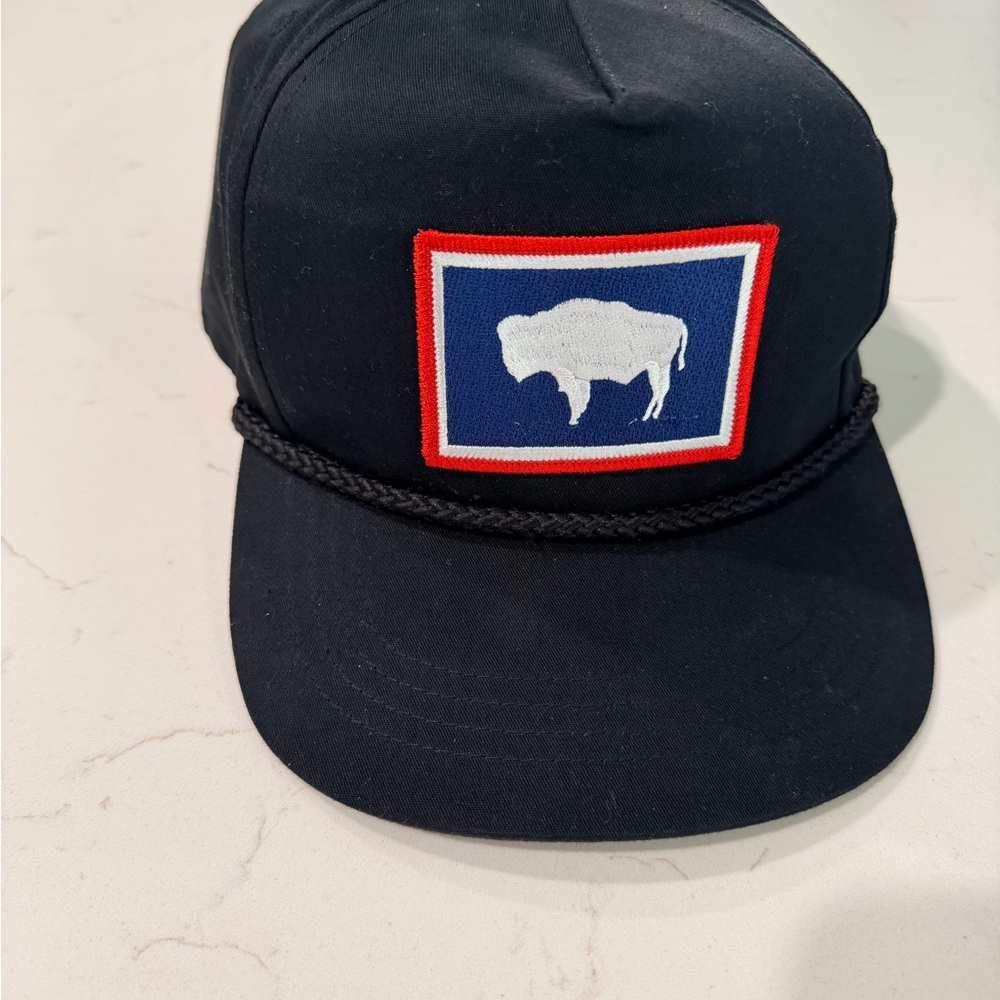 Black Cap with Buffalo Patch